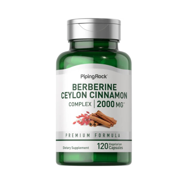 Complejo De Berberina Y Canela De Ceilán 2000 Mg 120 Cápsulas Vegetarianas