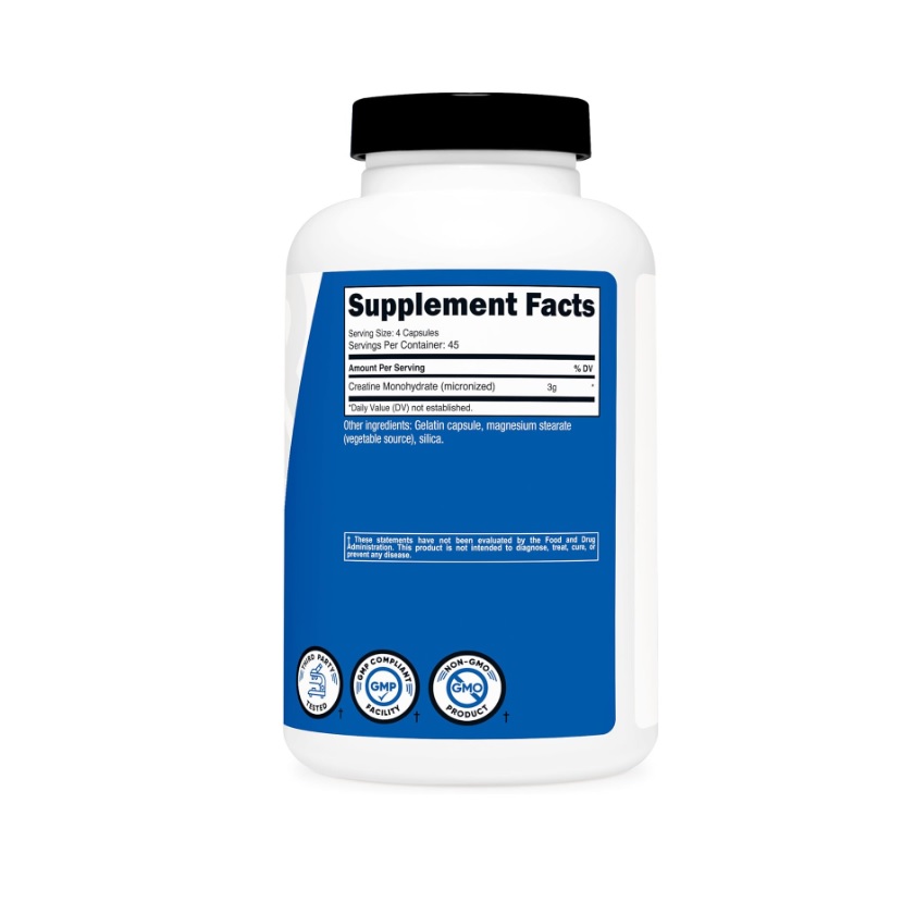 Suplemento En Cápsula Nutricost Creatina 180 Cápsulas 45 Servicios Sin Sabor