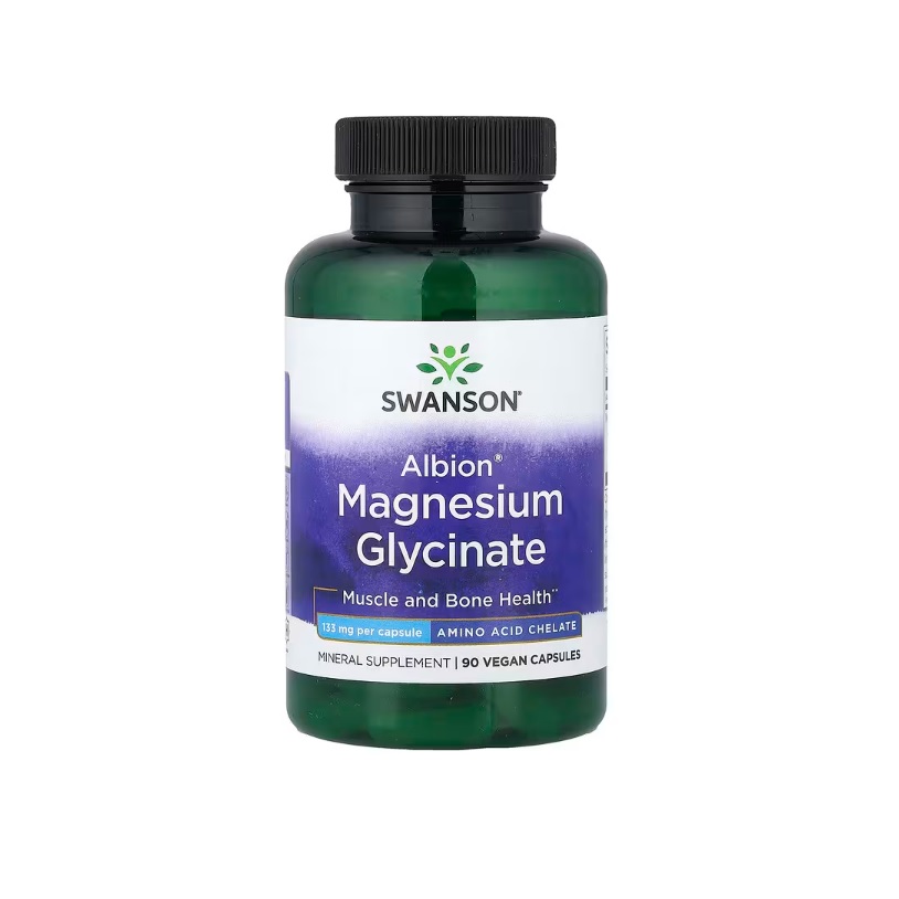 Glicinato Magnesio Swanson 133mg 90 Cápsulas Con Albion®