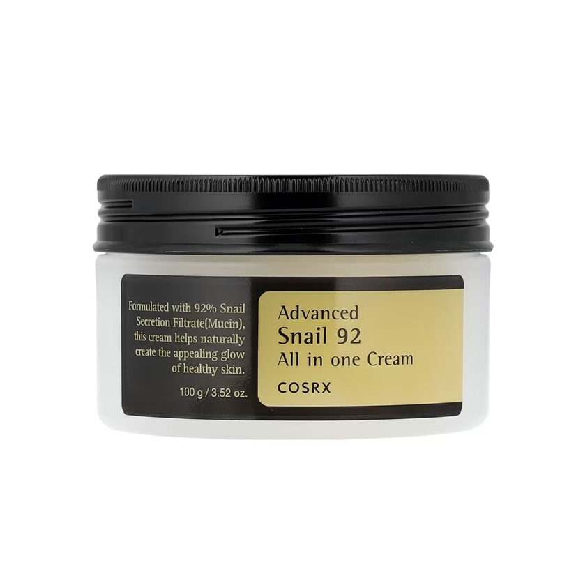 Crema Hidratante Cosrx Con Mucina De Caracol Snail 92 100g