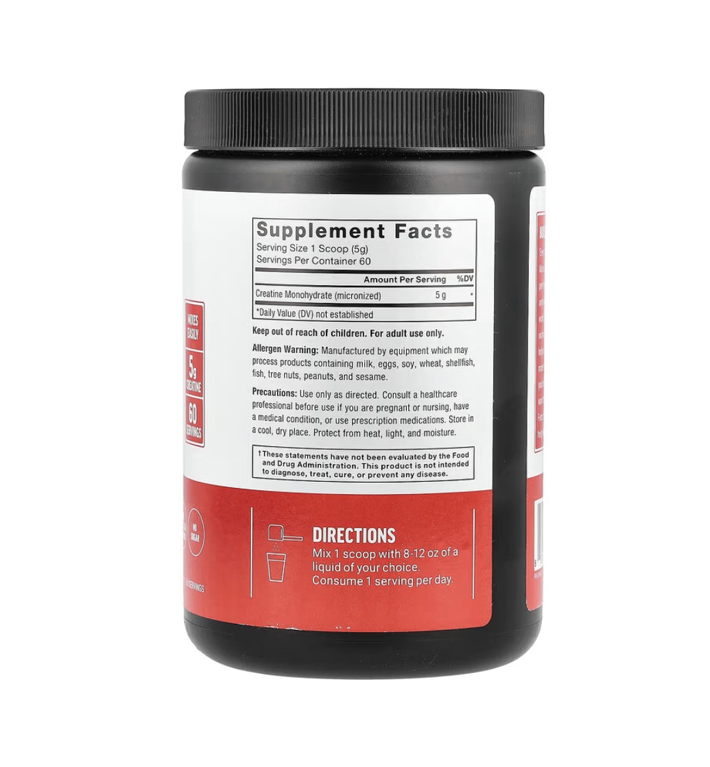 Creatina En Polvo Force Factor 5g 60 Servicios 300g