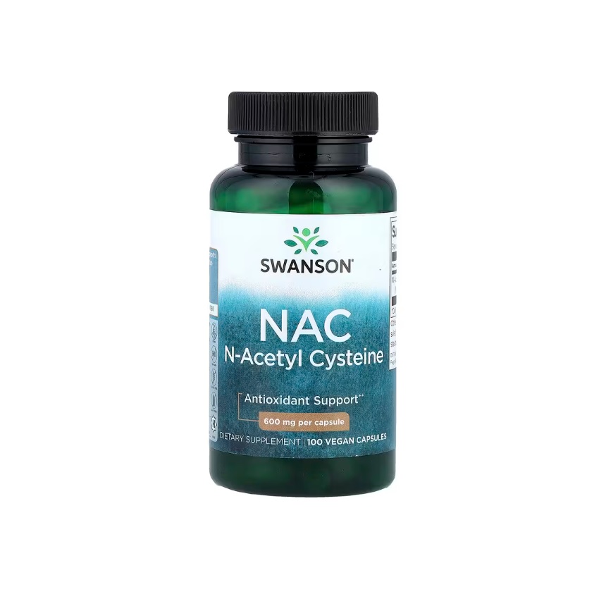 NAC N-Acetil Cisteína 600 mg Por Cápsula 100 Cápsulas