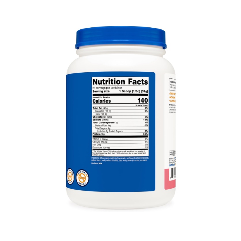 Proteina Nutricost Whey Suero De Leche En Polvo 2 Libras