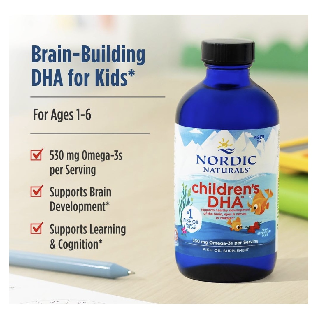 Omega Diario Completo Para Niños Mayores 1 Año Fresa 119ml