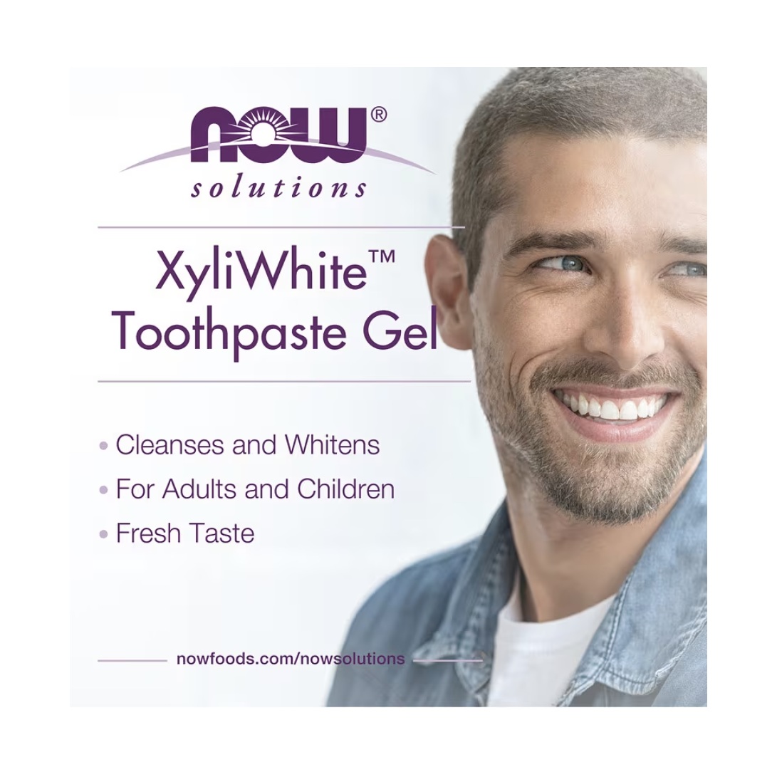 Pasta De Dientes Gel Now Foods Xyli White Refreshmint 181g