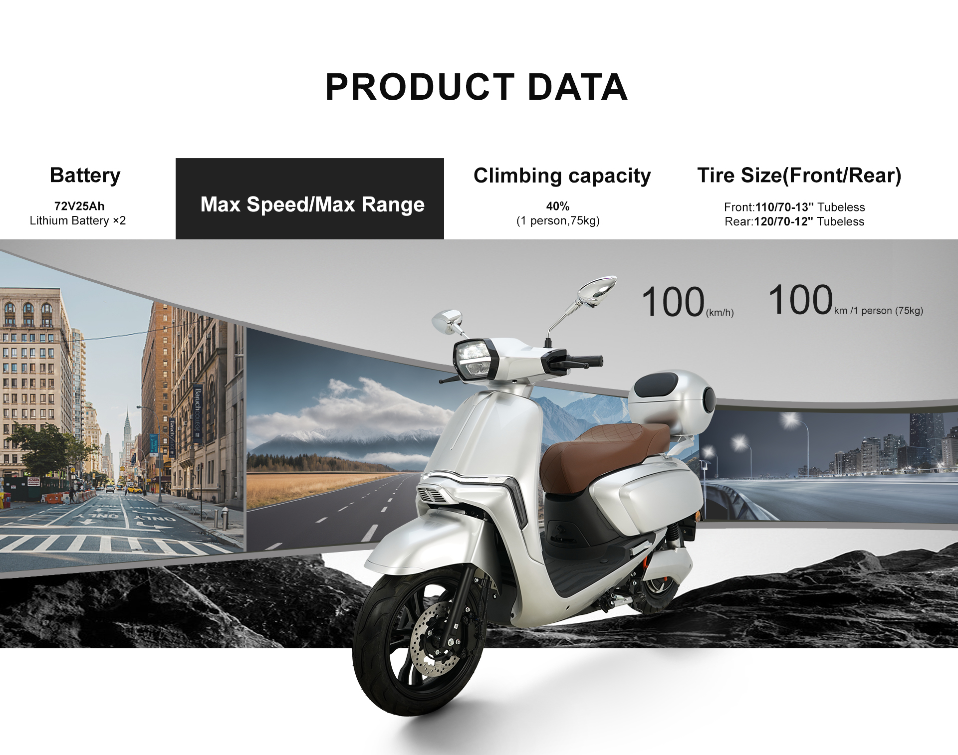 VINSK  72V25Ah(x2) 6000W 100km/h 120km