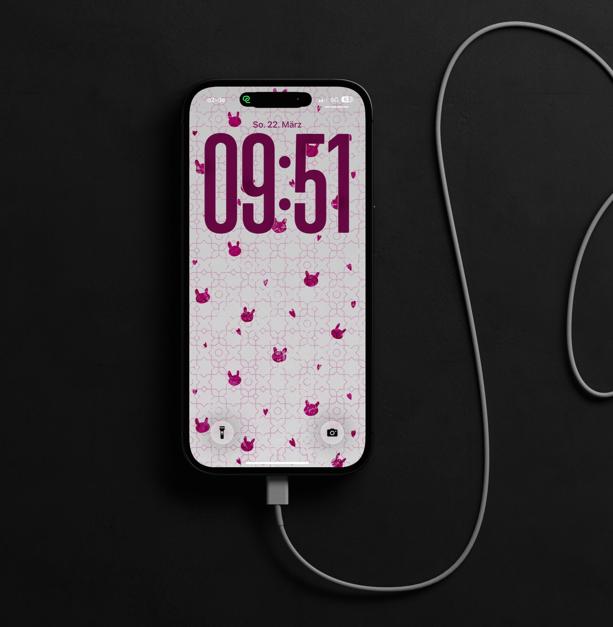 Bunny Hearts Bundle Digital Phone Lockscreen Wallpapers