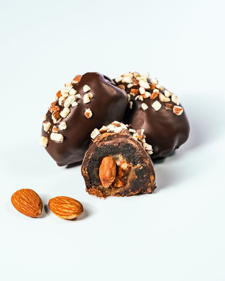 Chocolate Coated Almond Dates