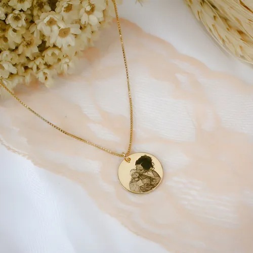 Colar Personalizado com Foto Gravada