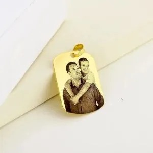 Pingente Personalizado com Foto e Texto