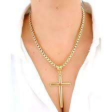 Colar Cruz Dourada