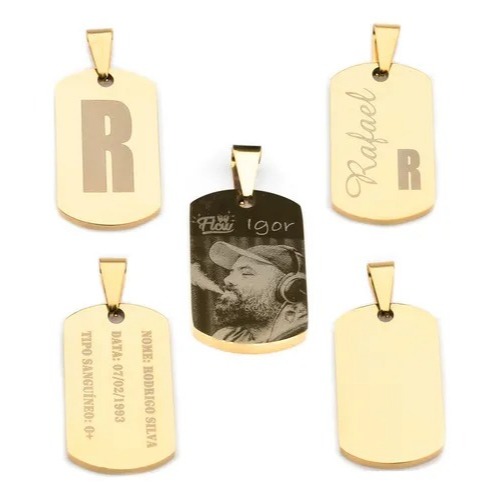 Pingente Personalizado com Foto e Texto