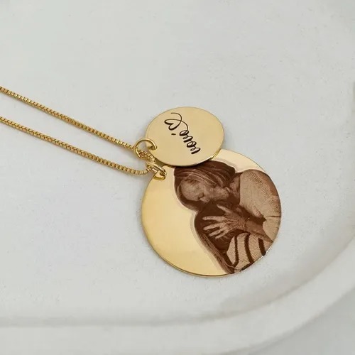 Colar Personalizado com Foto Gravada