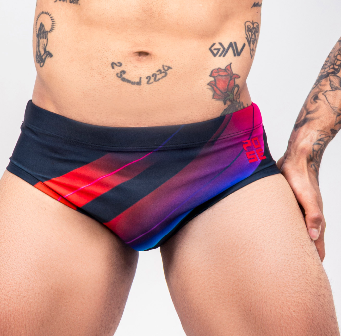 Men’s "POISON" Graphic Swim Briefs – MEDUSA Edition