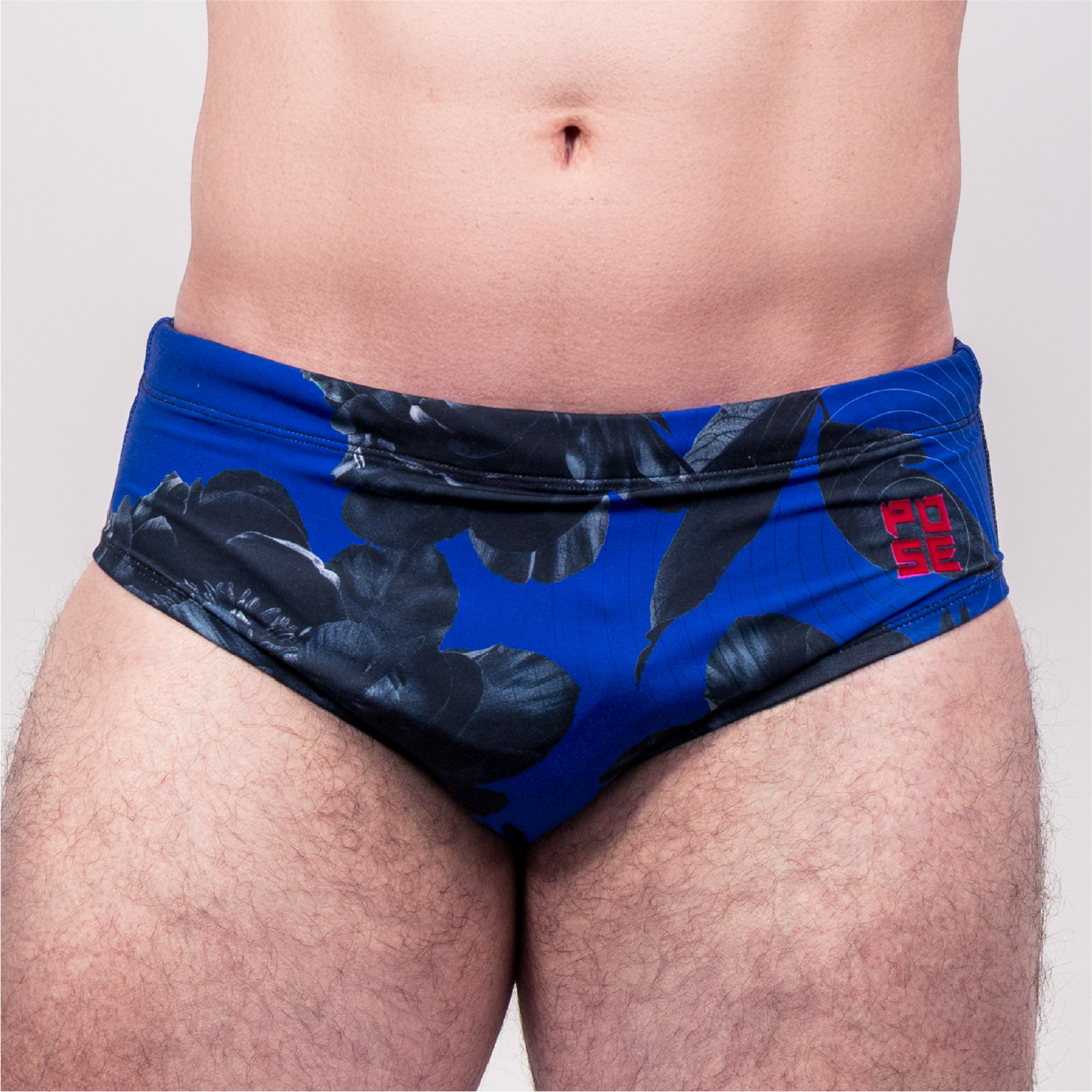 Men’s "BLUR" Graphic Swim Briefs – BLACK ROSES Edition