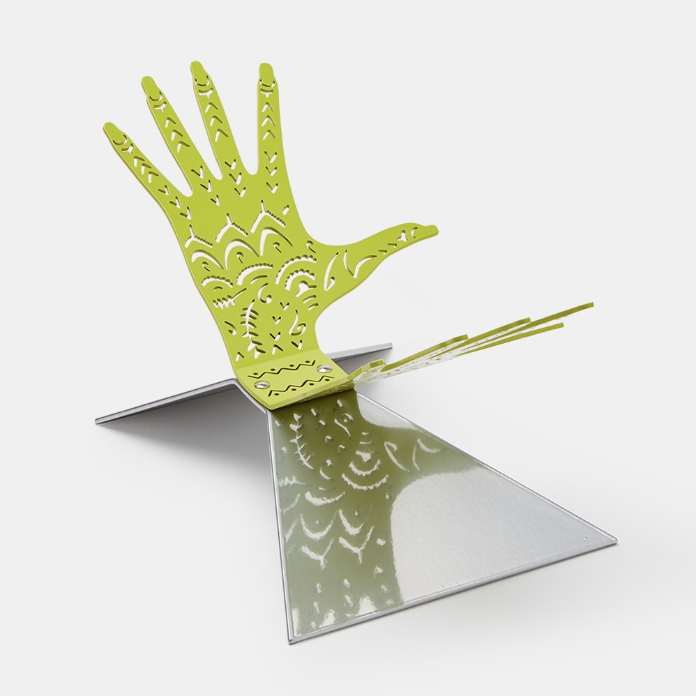 Hand Shaped Metal Book Stand