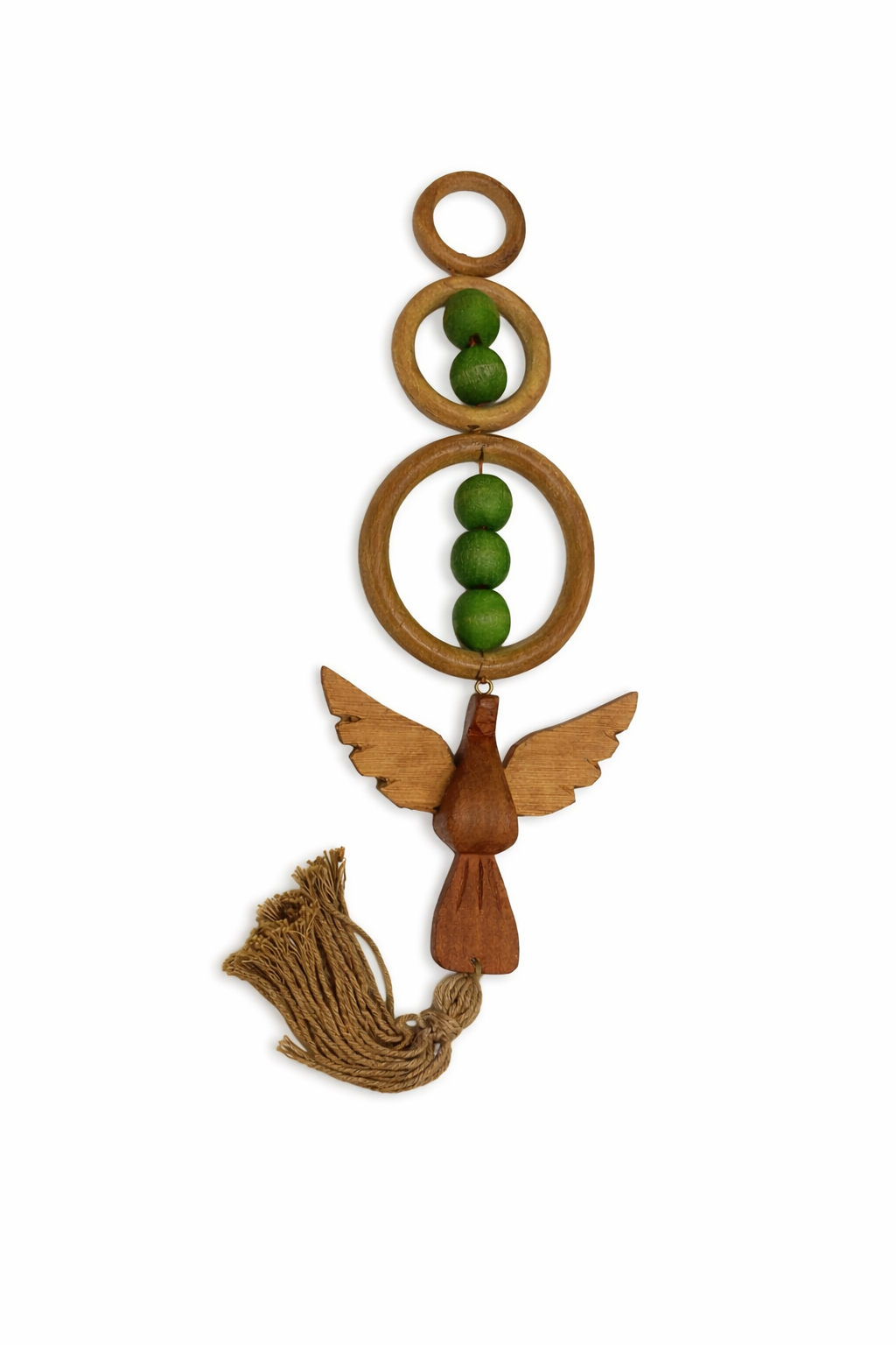 Pingente de Madeira com Pomba