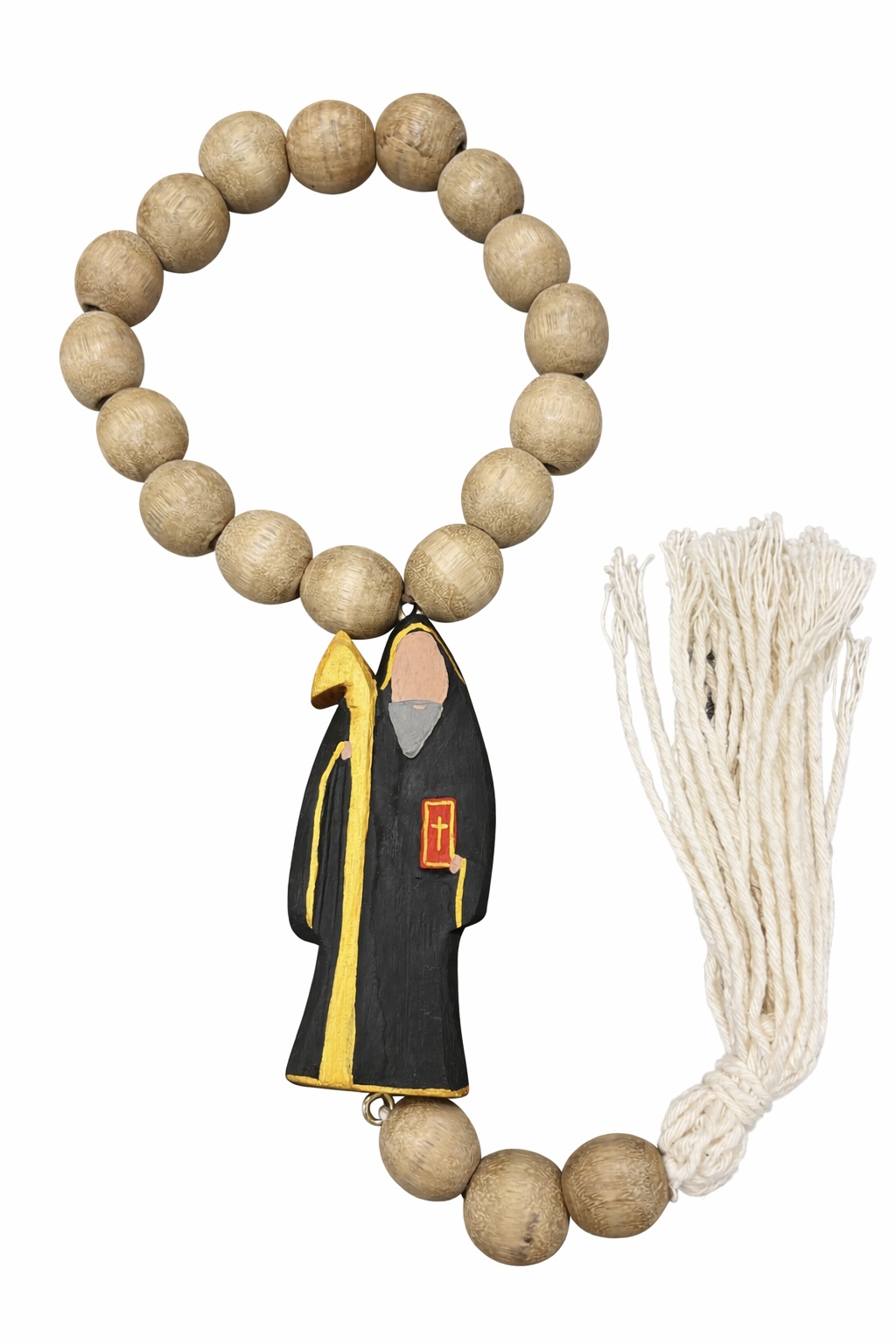 Terço de Madeira com Sao Bento