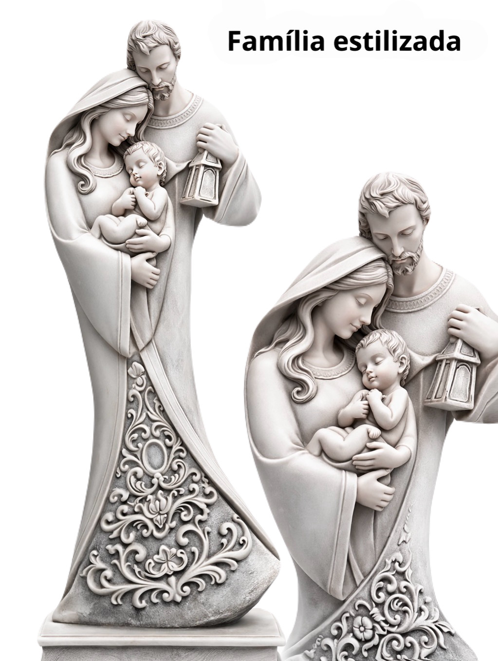 Escultura Família Estilizada 20 cm