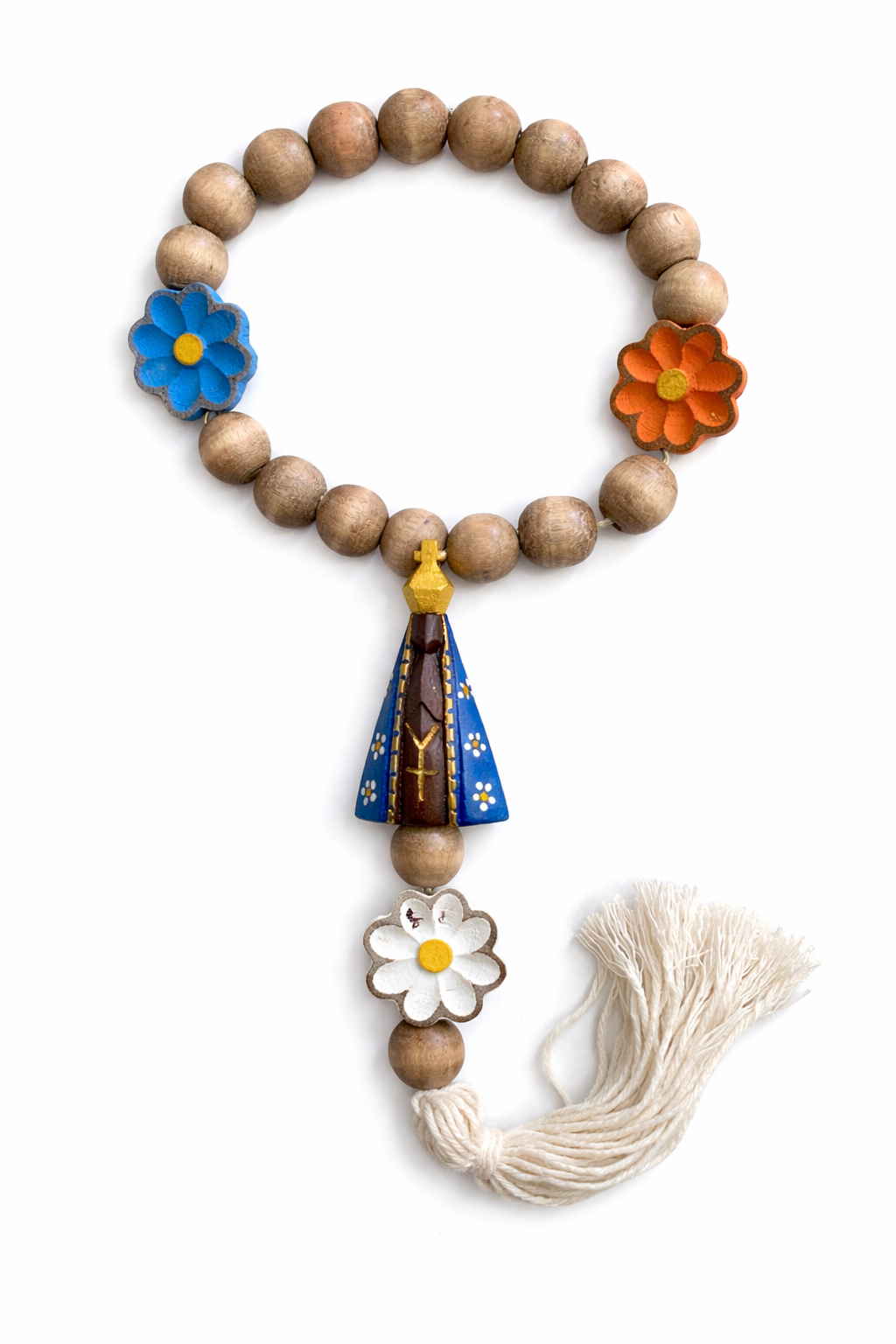 Terço de Madeira Artesanal