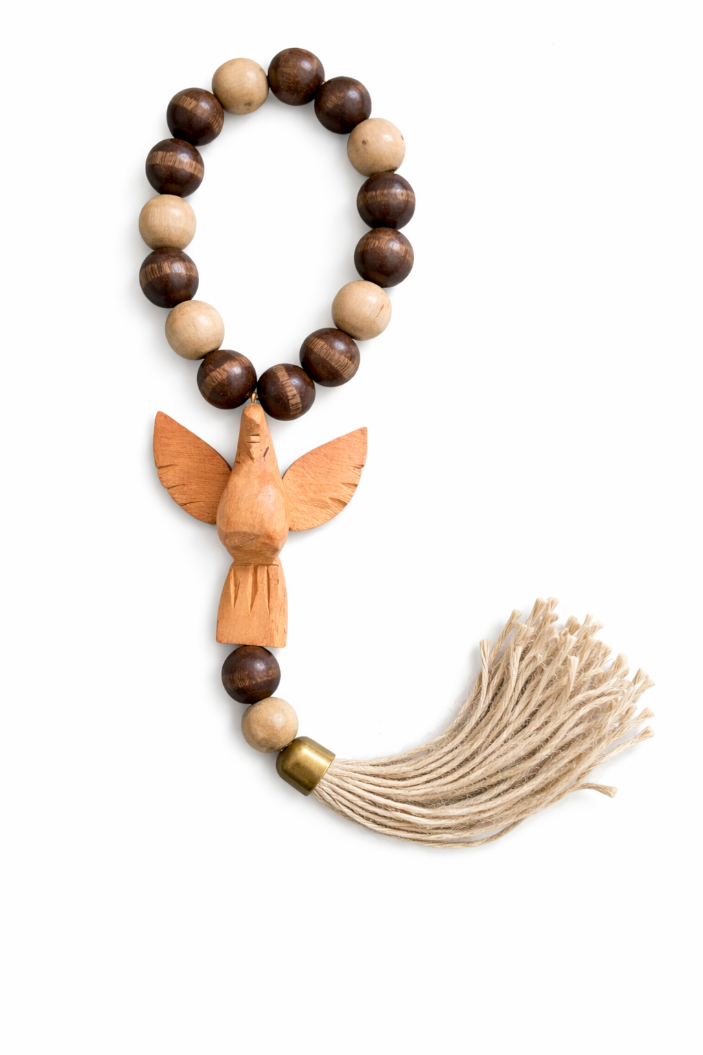 Terço Decorativo de Madeira