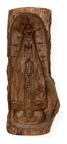 Imagem de Nossa Senhora Aparecida em madeira