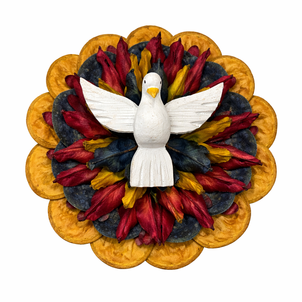 Placa Divino Espírito Santo sementes