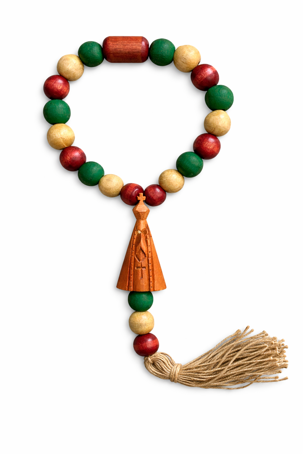 Terço de Madeira Colorido