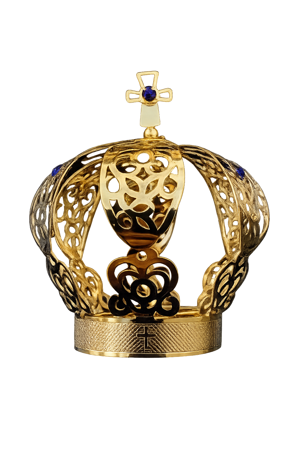 Coroa Luxo folheada 10 cm