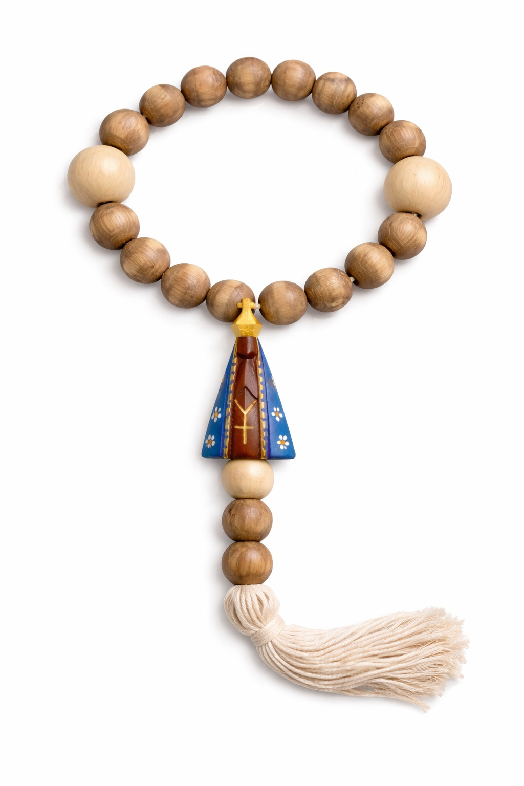 Terço de Madeira Nossa Senhora Aparecida