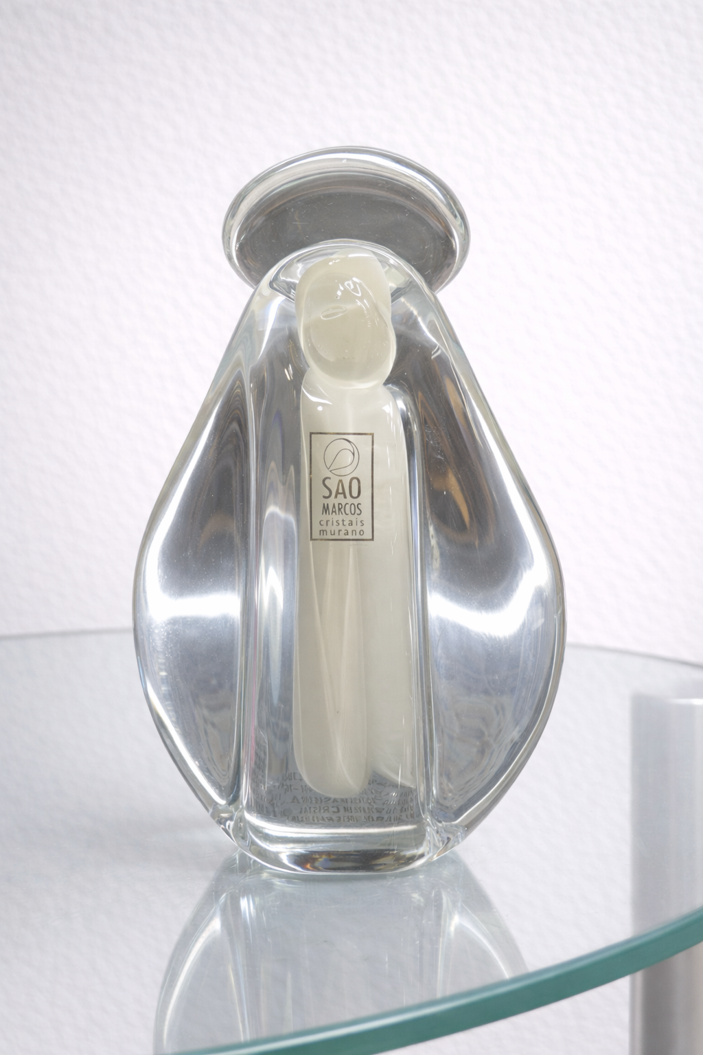 Escultura de cristalAzul São Marcos