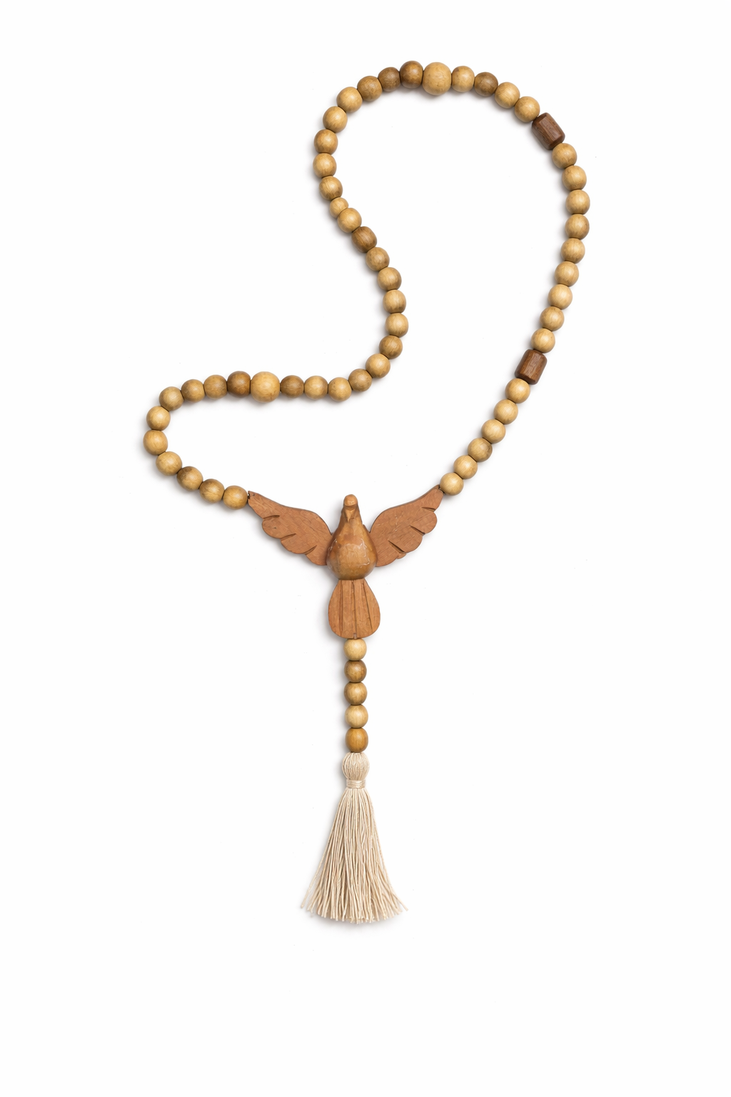 Terço de Madeira com Espírito Santo