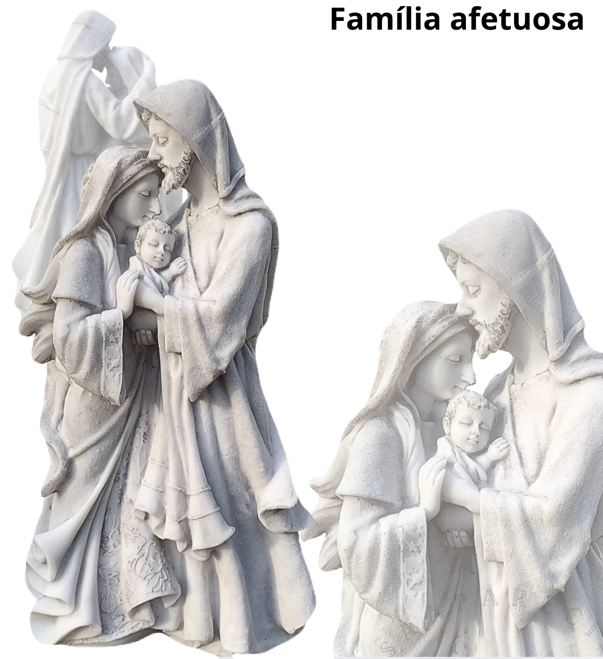 Escultura Família Afetuosa  30cm