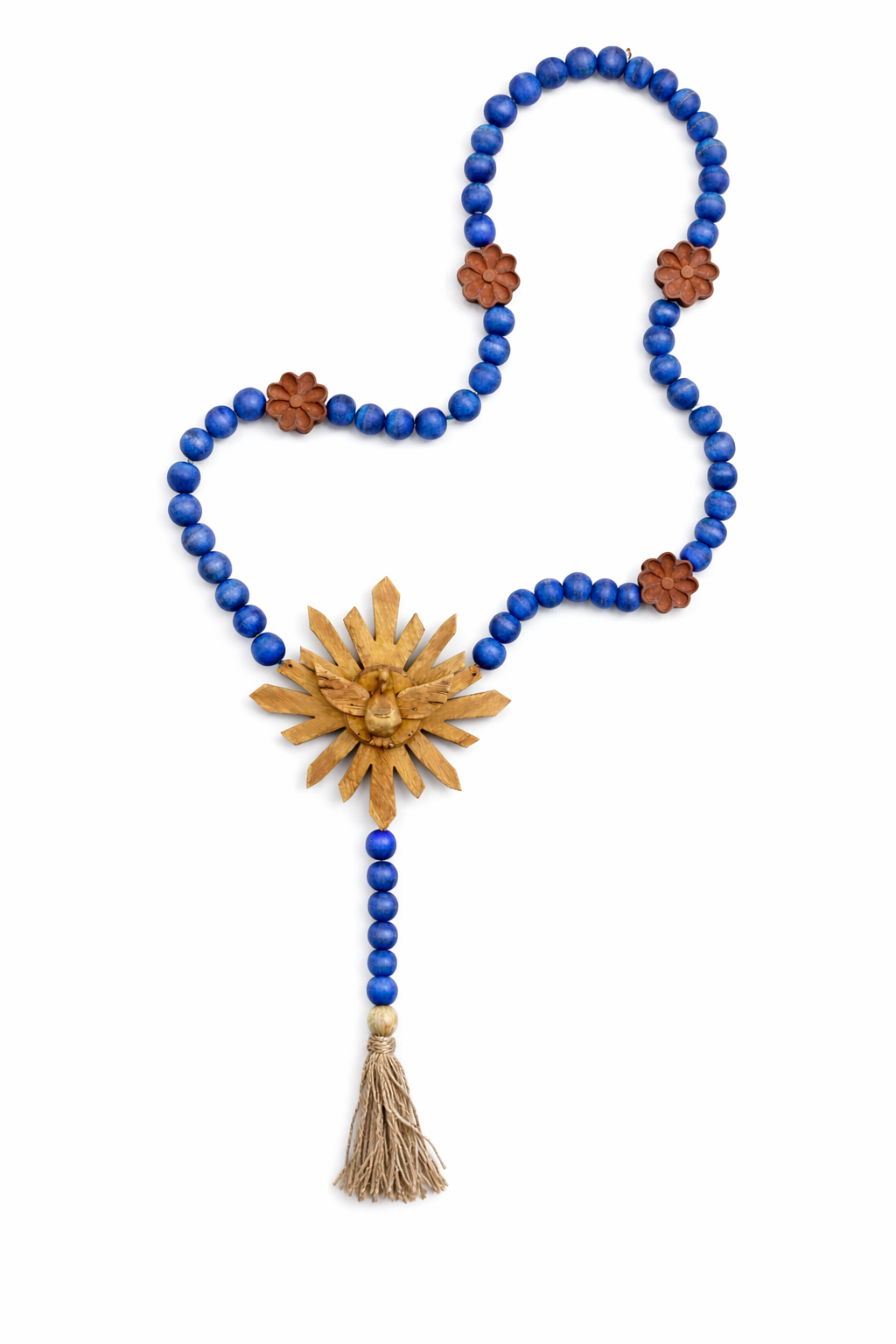 Colar divino azul 70 cm