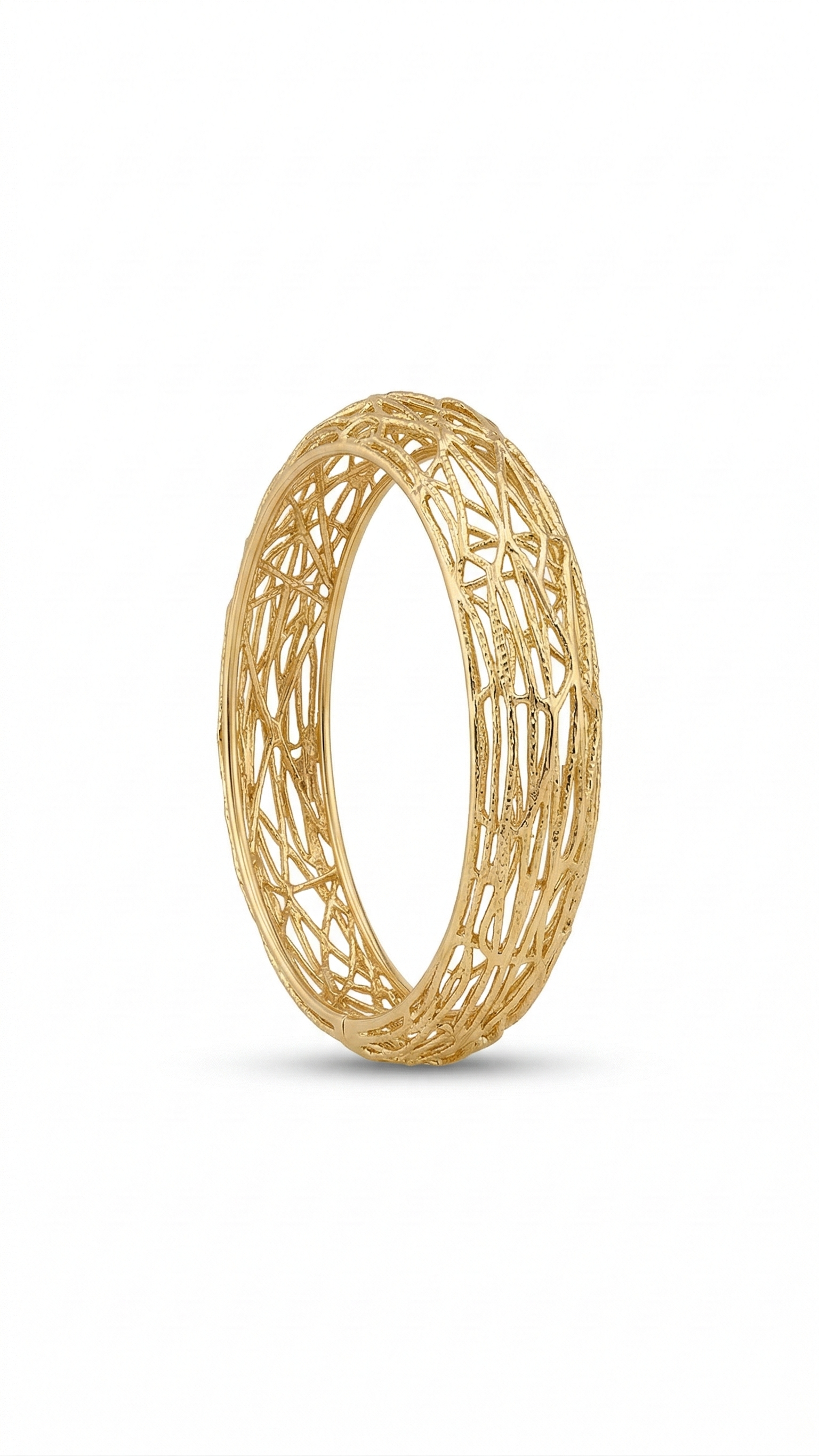 Anel Vazado Banhado a Ouro 18k  Tamanho 28