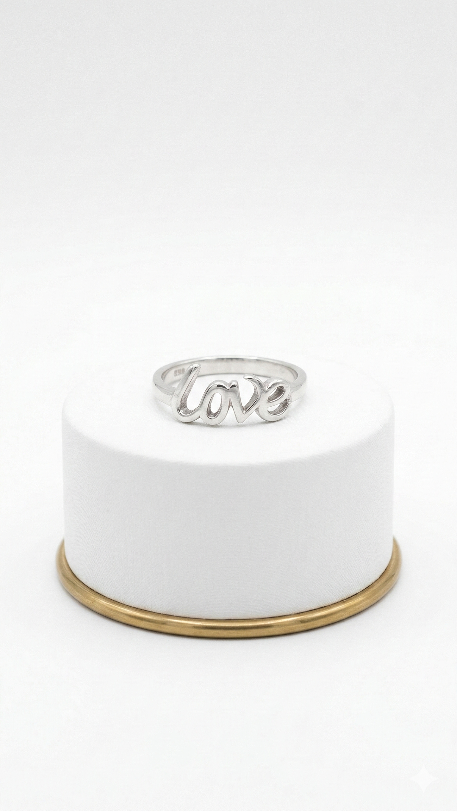 Anel Love Prata 925 Tamanho 16