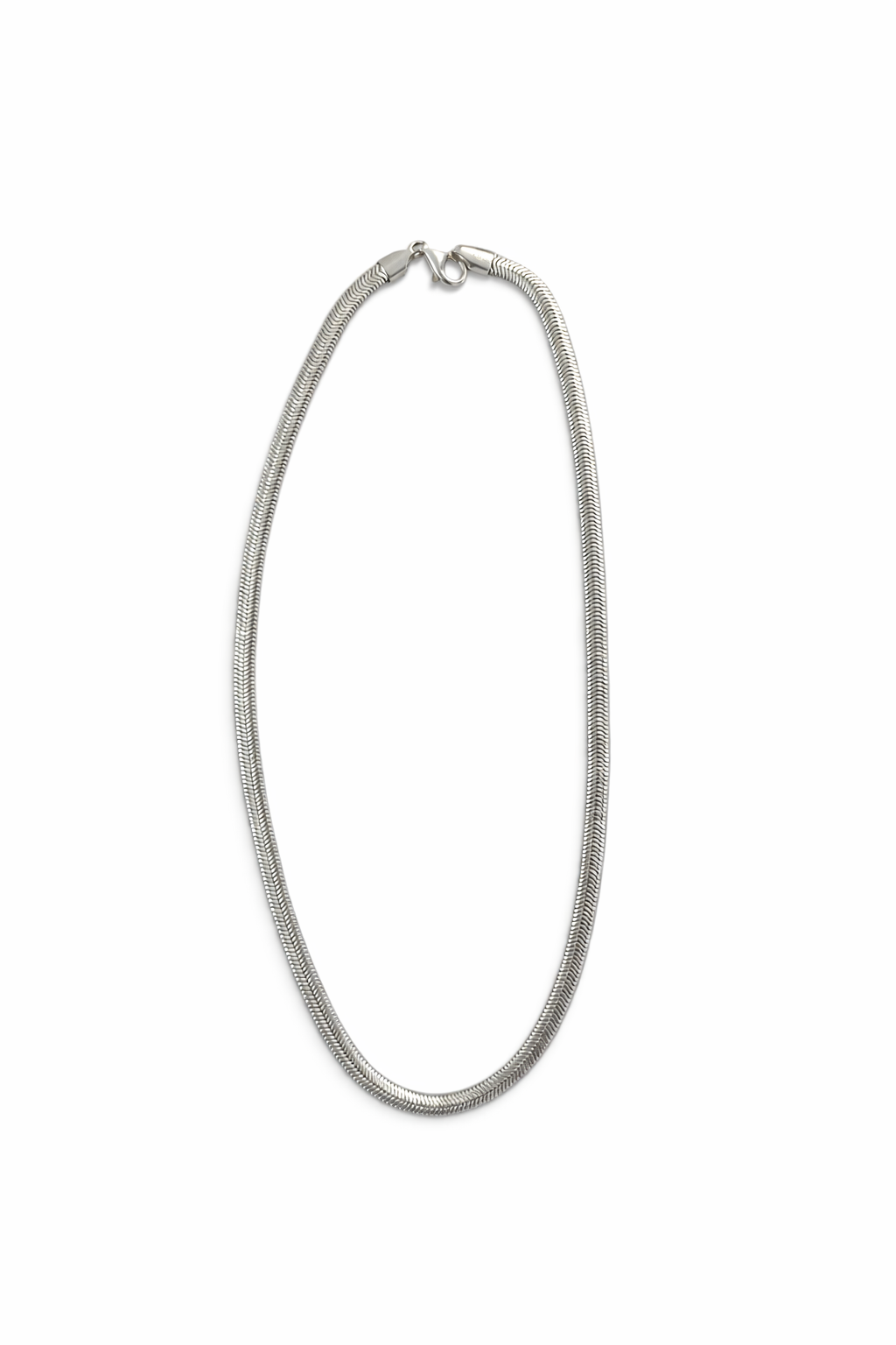 Colar Choker Malha  Grossa Prata 925