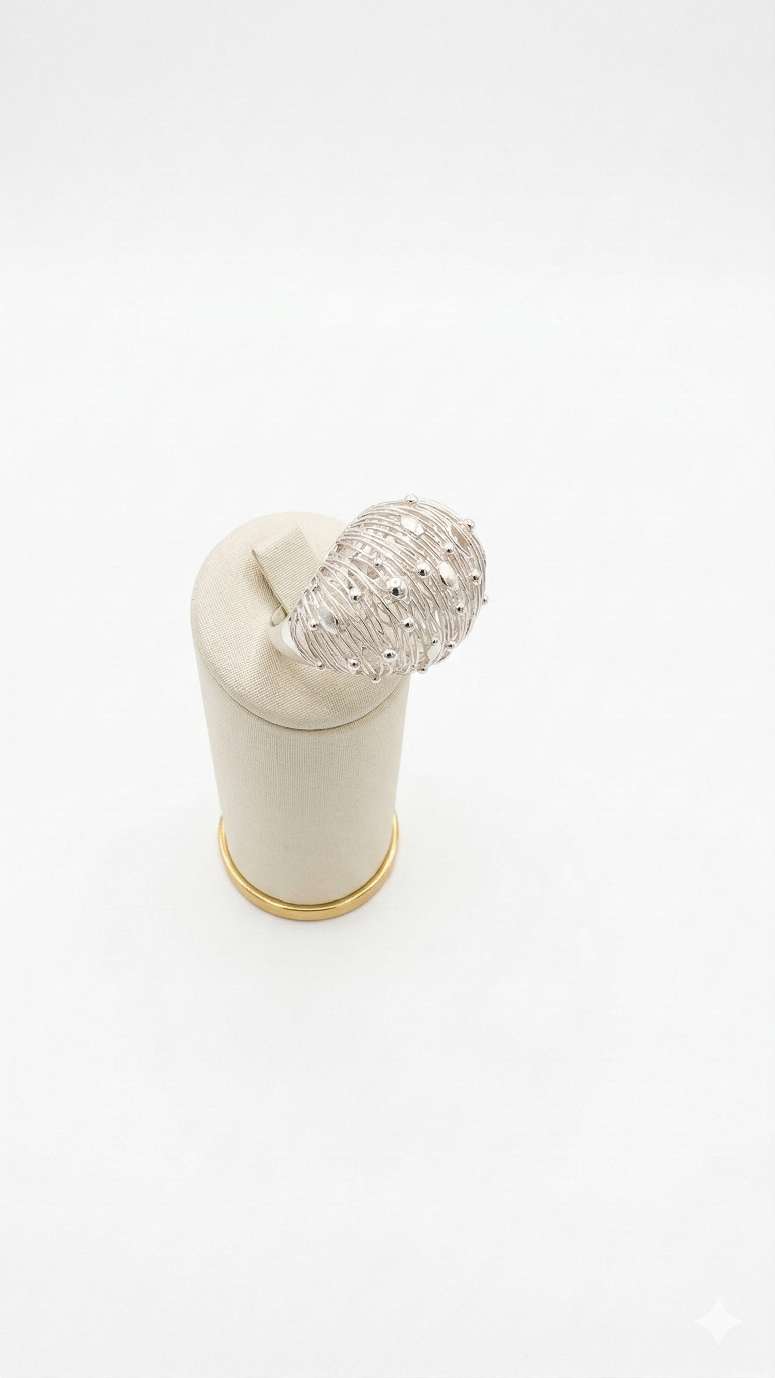 Anel de Prata 925 Trançada  tamanho 24