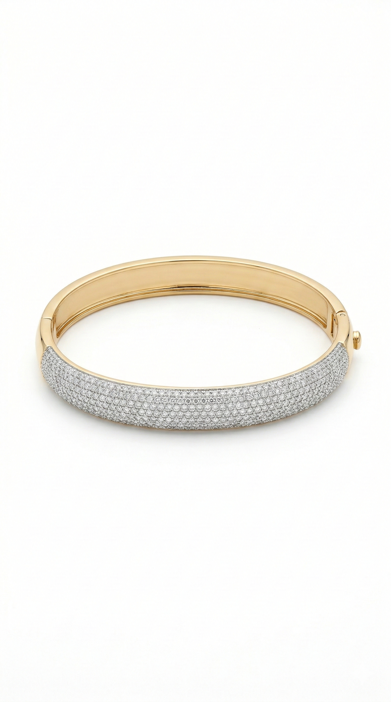 Pulseira bracelete Banhada a Ouro18k cravejada em Zircoinia 