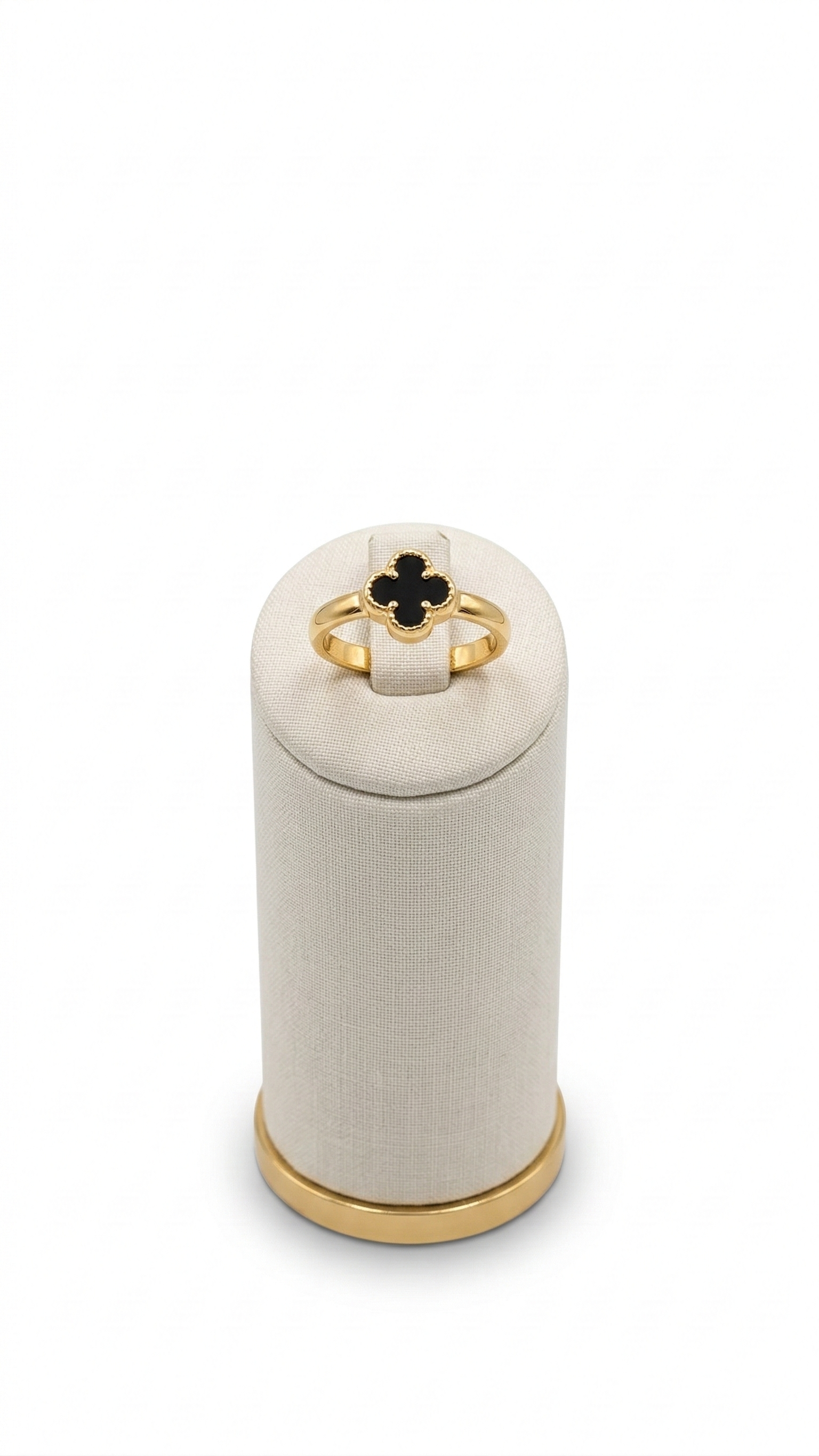 Anel Trevo Banhado  a OURO 18K  Tamanho 17