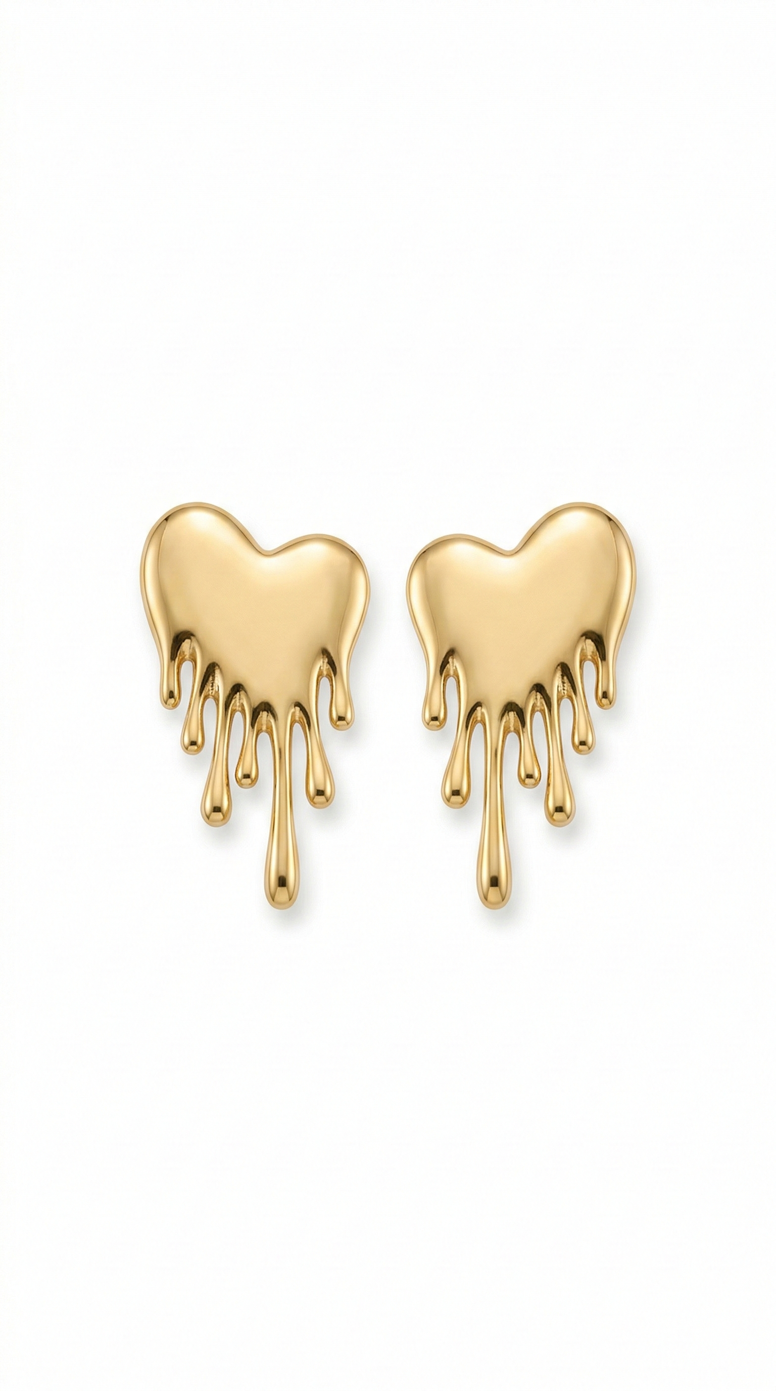 Brincos Coração Derretido