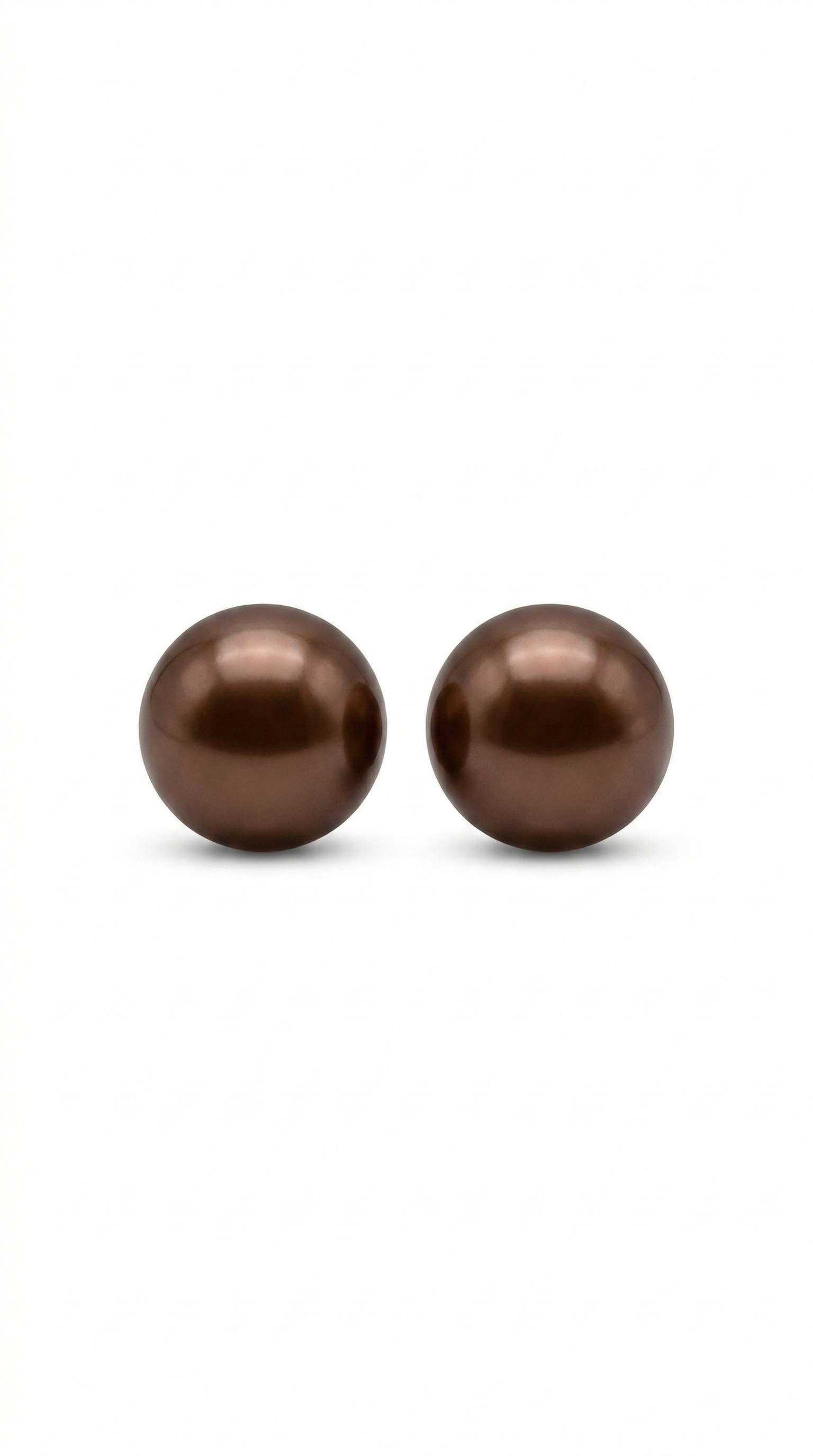 Brinco Pérola Chocolate