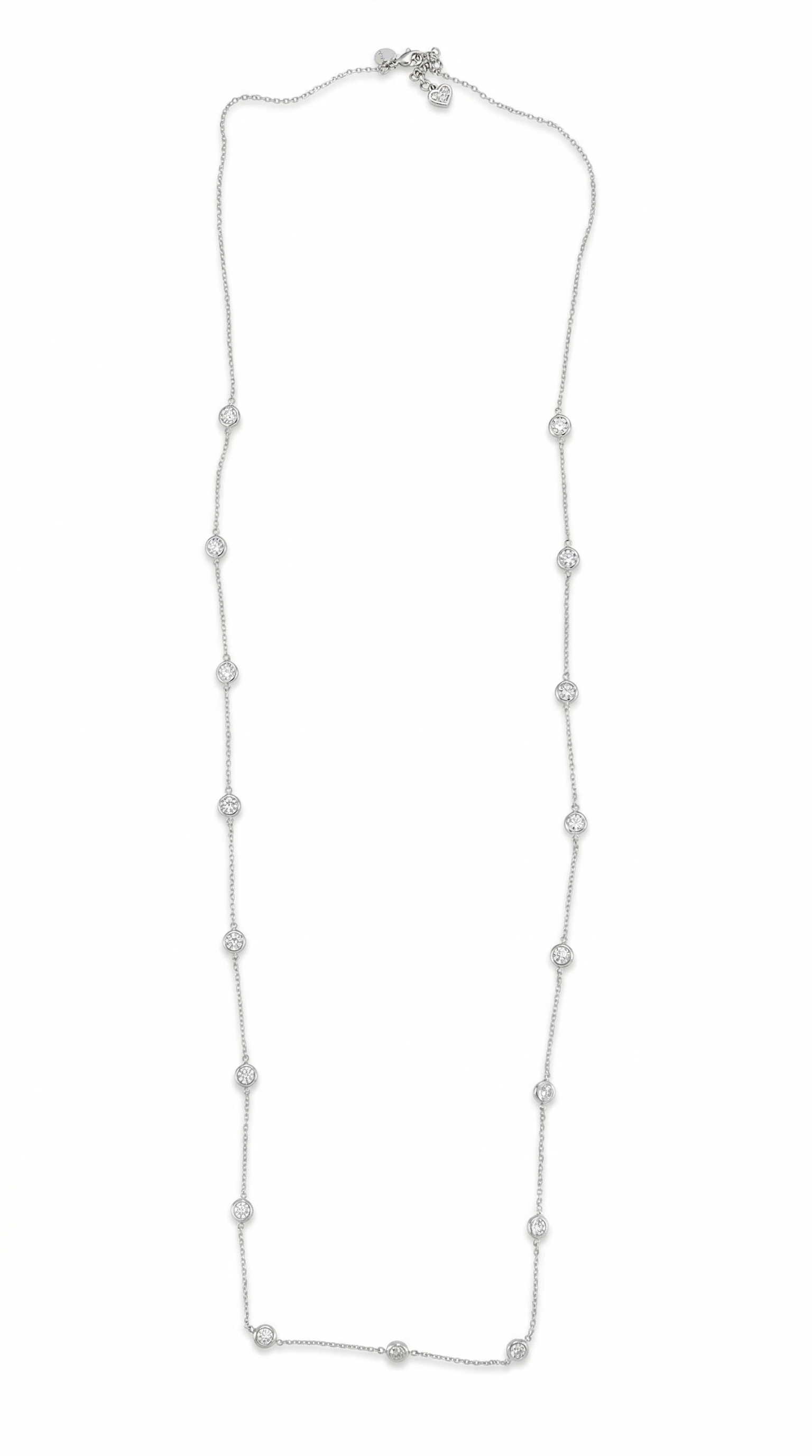 Colar de Prata 925 com pedras cristal