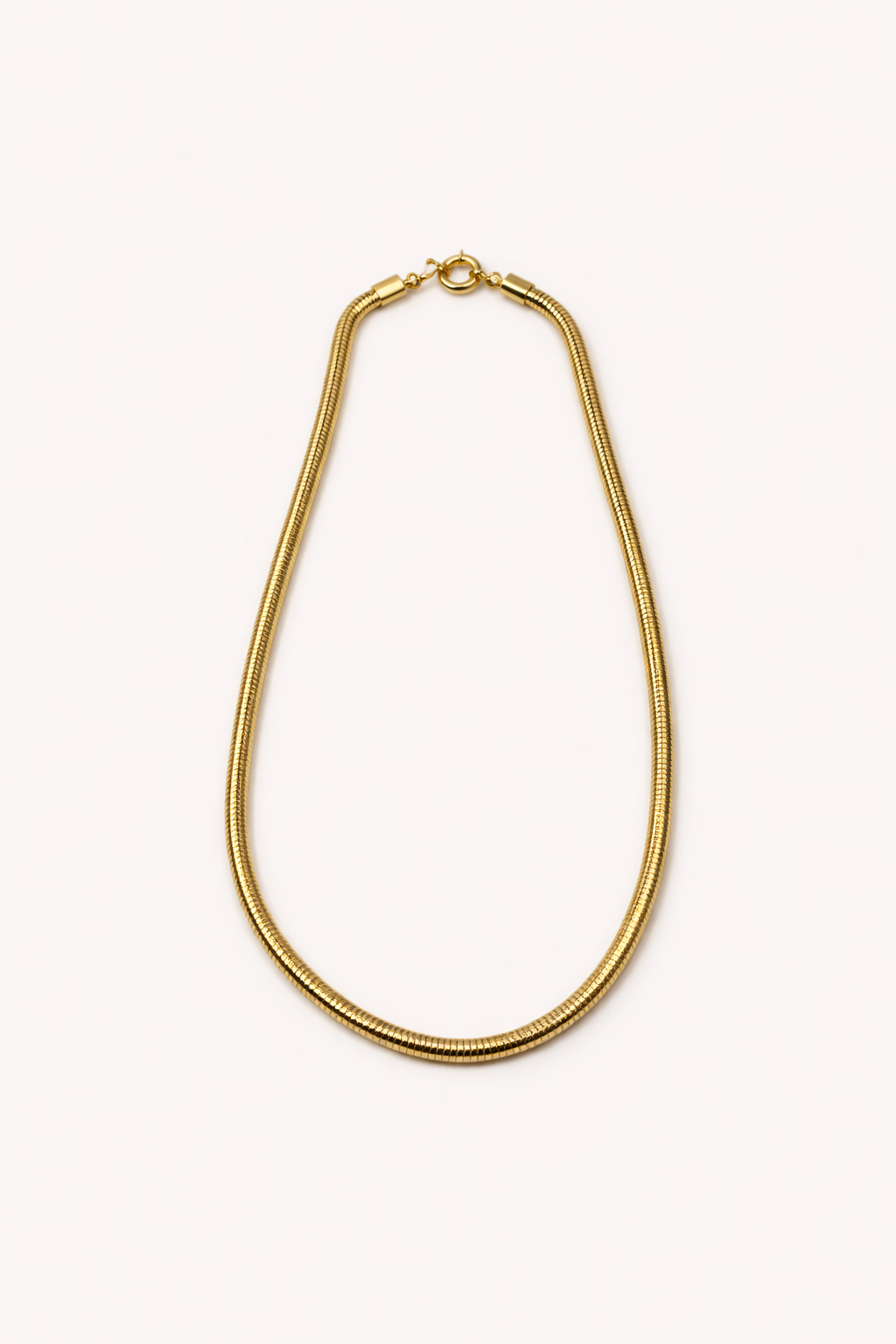 Colar Snake  Banhado a Ouro 18k com fecho boia 