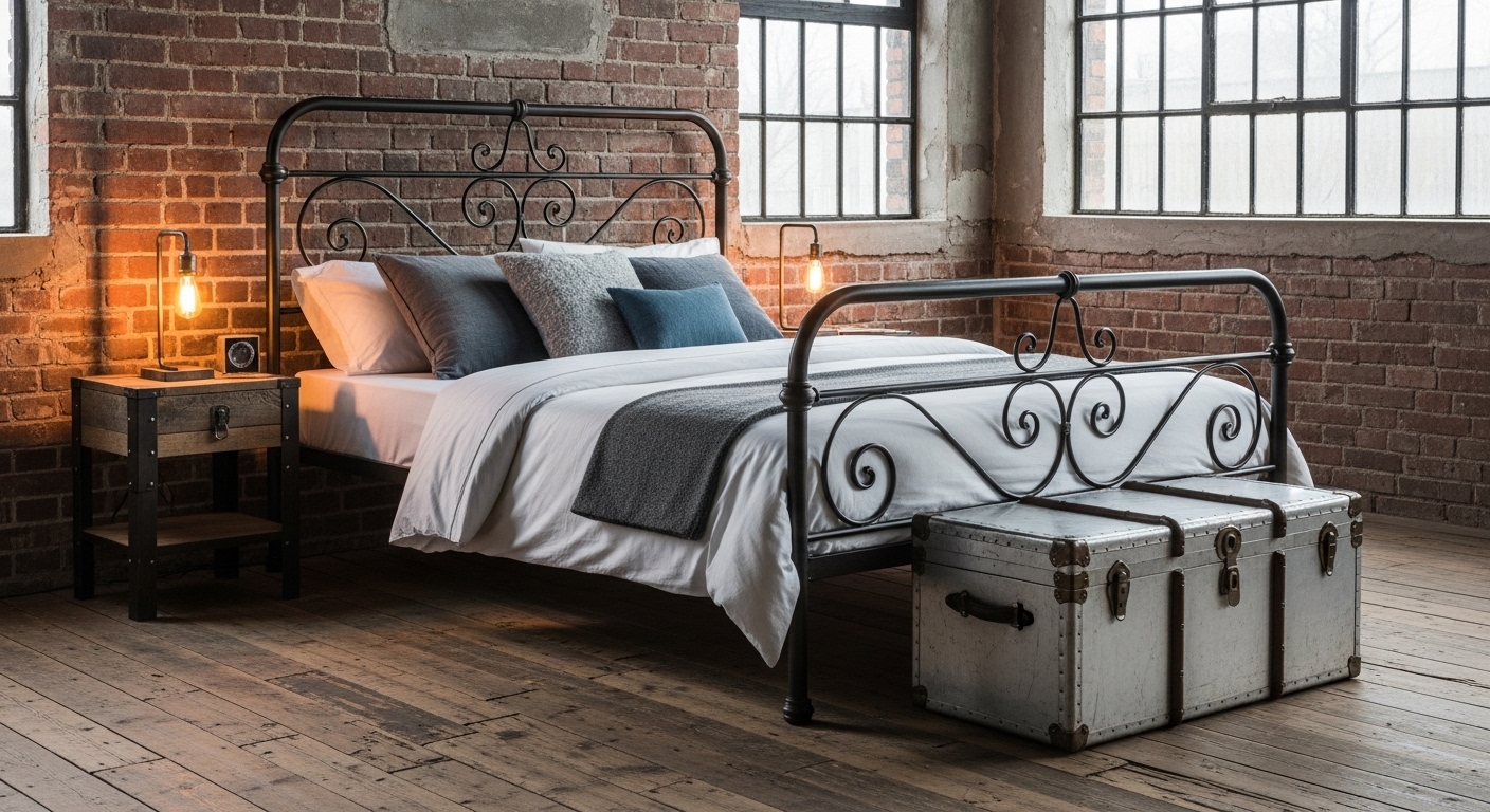 Home Metal Frame Bed-ACB001