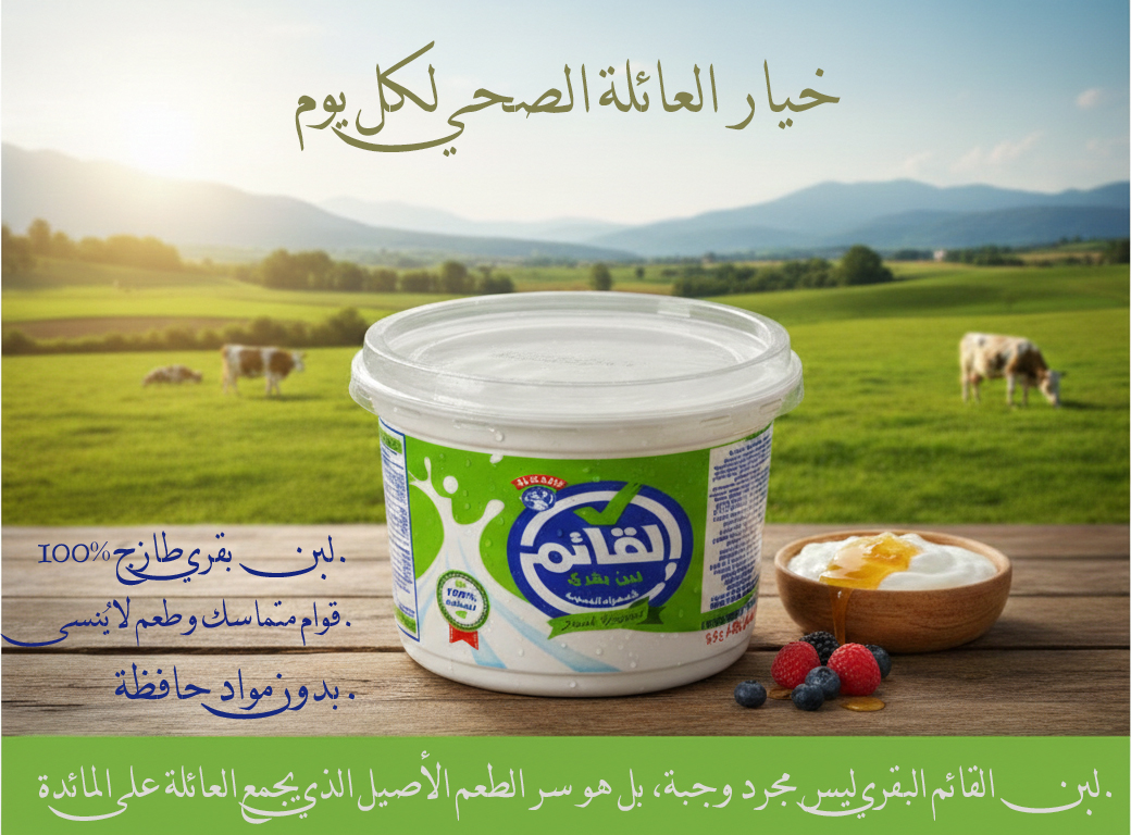 لبن نصف كغم