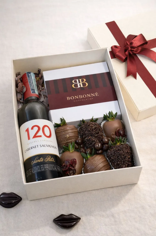 Caja Regalo Vino & Chocolates