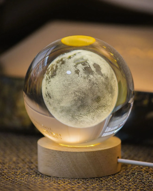 Lámpara Lunar Cristalina
