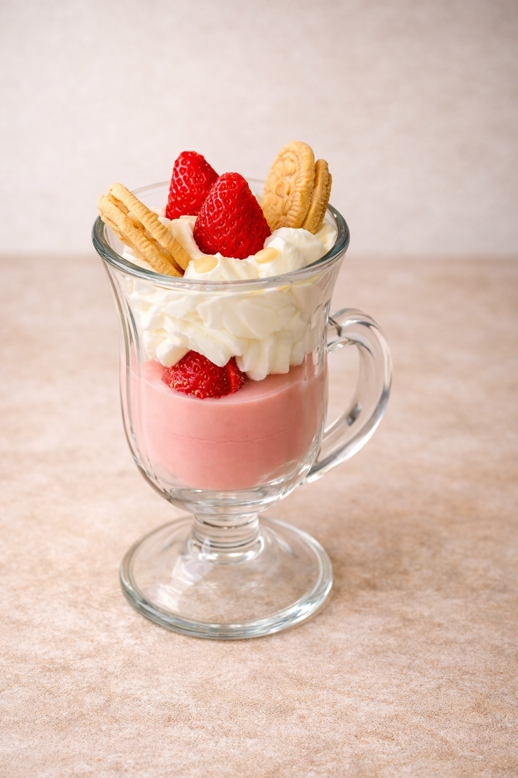 Mousse de Fresa con Galletas