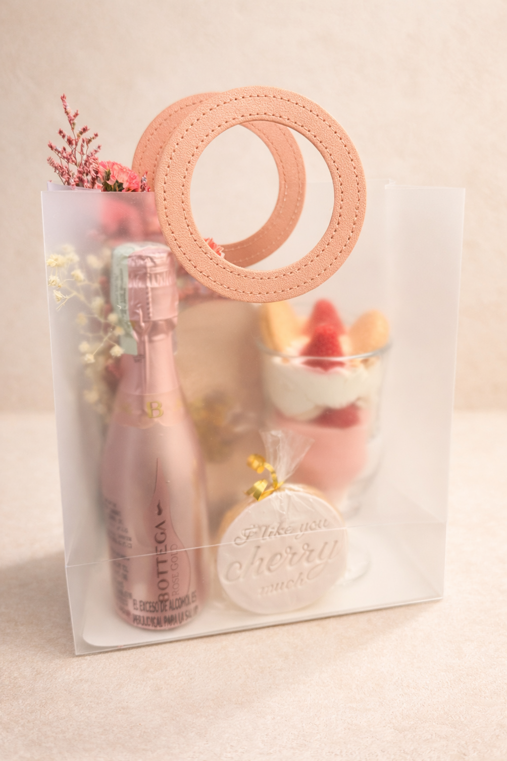 Kit de regalo gourmet rosado